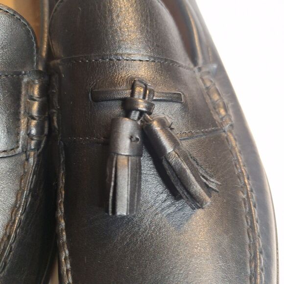 Cole Haan Pinch Prep Black Leather Men\'s Tassel Loafers.  Size 12